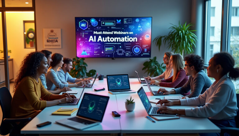 découvrez les webinaires essentiels sur l'automatisation d'ia ! restez à jour avec les dernières tendances, apprenez des experts du secteur et transformez votre approche numérique avec des solutions novatrices.