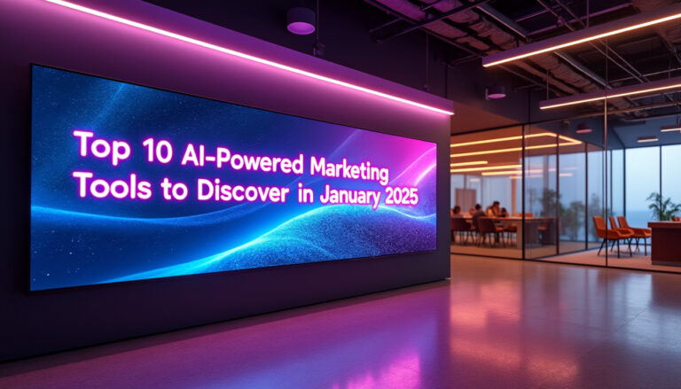 découvrez les 10 meilleurs outils de marketing alimentés par l'ia à ne pas manquer en janvier 2025. optimisez vos stratégies et boostez votre performance avec ces innovations technologiques incontournables.