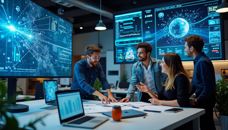 découvrez comment l'intelligence artificielle transforme et optimise les campagnes publicitaires en analysant les données en temps réel, en ciblant les audiences avec précision et en maximisant le retour sur investissement.